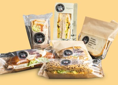 SPAR Fresh To Go Produkte, wie Sandwiches und Brötchen